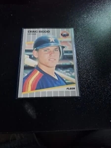 1989 FLEER BASEBALL CARD #353 CRAIG BIGGIO RC HOUSTON ASTROS HOF NRMT-MT L@@K!!! - Picture 1 of 2
