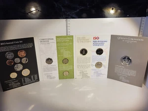(L1096) 2013 UK Royal Mint Stempelglanz Annual 15 Coin Set - Bild 1 von 9