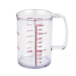 Drip-resistant, pour anywhere, heat-resistant measuring cup, 500ml, clear - Picture 1 of 1