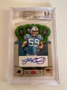 Luke Kuechly 2012 Panini Crown Royale Rookie Signatures GREEN Auto RC /49 BGS8.5