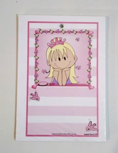 Pink Fairy Princess Hearts Birds Birthday Party Favour Goodie Bag Gift Tags x 10 - Picture 1 of 1