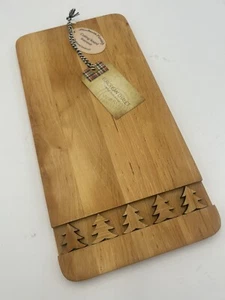 Neu Skandinavisk Hemslojd Schweden Weihnachtsbäume Holz Käse Schneidebrett Neu mit Etikett - Bild 1 von 6