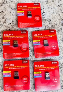 5x N 300Mbps Mini Adaptateur USB Wifi Sans Fil Antenne LAN Réseau 802.11n/g/b Nano - Photo 1/3