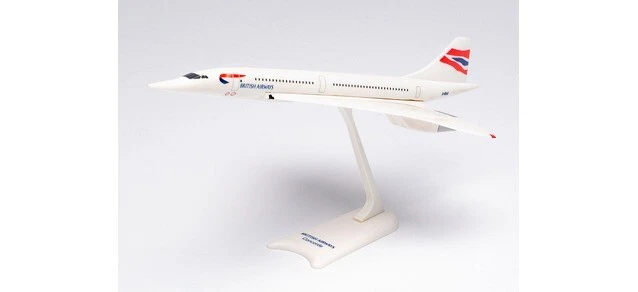 Herpa 613439 - 1/250 Snap Fit - British Airways Aérospatiale-bac Concorde - - image 1 of 1