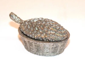 Salznapf Salztopf Salzschale Saliere mit Deckel Silber  #6651 - Bild 1 von 7