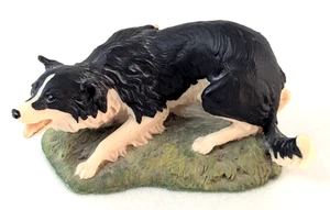 Statuina cane vintage Aynsley Border Collie 1981 MasterCraft Inghilterra dipinta a mano - Foto 1 di 10