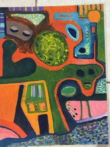 OOAK Original Vintage Gemälde von Louise Abrams - Bild 1 von 11