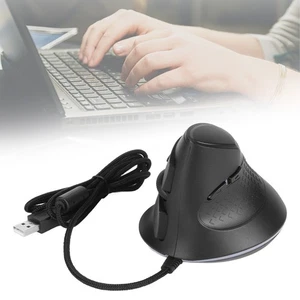 Wired Vertical Mouse Adjustable DPI 7200 USB Ergonomic Optical Mouse RGB Gam Set - Picture 1 of 22