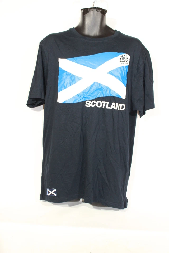 Official Scotland Rugby T-Shirt XL Navy Blue 2012 Retro - image 1 of 4