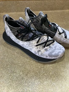 EUC Men’s Size 11.5 Under Armour Curry 5 'International Smoke' -White/Black Rare - Picture 1 of 14