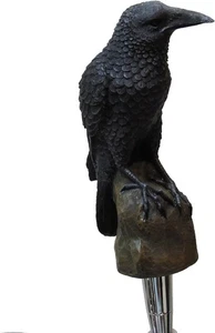 Raven Beer Tap Handle Crow Walking Dead Sports Bar Kegerator Resin Breweriana - Picture 1 of 2