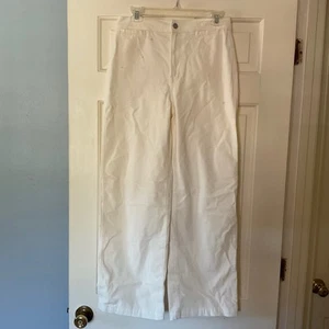 Madewell The Emmett Wide-Leg Pant in Corduroy Winter White Size 27 NWT - Picture 1 of 15