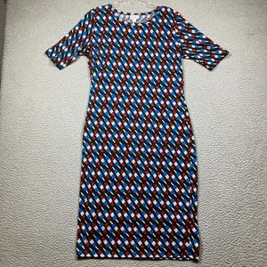 LuLaRoe Julia Bomb Pop Kleid Damen Medium Popsicle Print Knielang Stretch - Bild 1 von 14