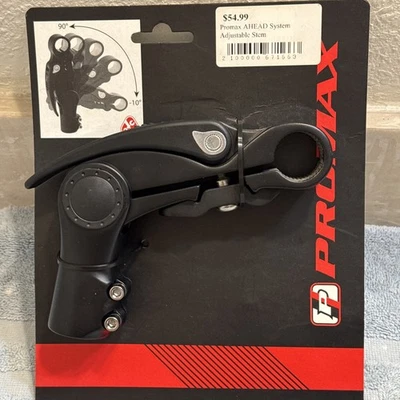 Promax Ahead System Adjustable Stem, Black, MA-573-8T [spu] - Image 1 of 4
