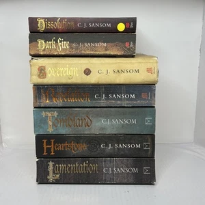 C J Sansom Matthew Shardlake Complete Book Series 1-7 Crime Fiction Dissolution - Picture 1 of 10