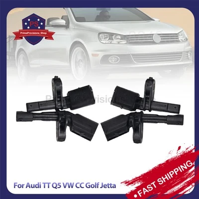 NEW 4PCS Fits Audi TT Q5 VW CC Golf Jetta Front And Rear Wheel ABS Sensors - Imagem 1 de 4