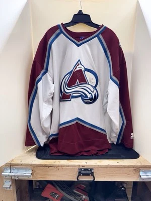 Camiseta Colorado Avalanche Starter Firmada, Patrick Roy y Stephane Yell (Talla XL) Foto 1 de 4