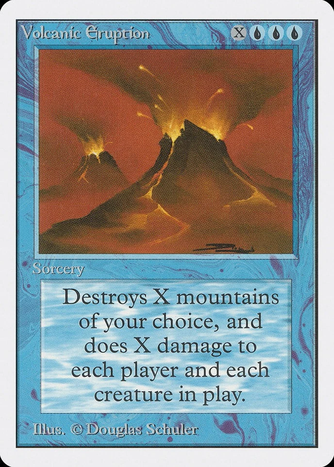Volcanic Eruption Unlimited PLD Blue Rare MAGIC THE GATHERING CARD ABUGames - Image 1 of 1