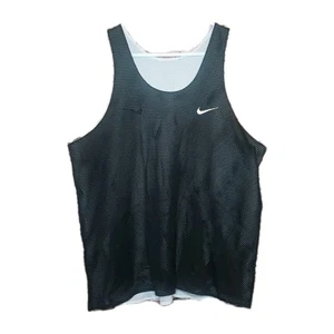 Canottiera maglia basket uomo vintage anni 90 Nike USA nera bianca reversibile taglia L - Foto 1 di 16