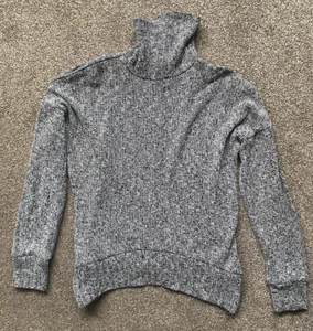 LADIES TOPSHOP ROLL NECK JUMPER GREY SIZE 8 GOOD CONDITION - Picture 1 of 7