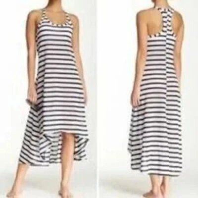 Sutiã Spanx Racer listrado nas costas embutido bainha alta vestido de natação novo com etiquetas pequeno - Imagem 1 de 4