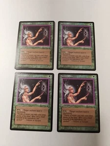 MTG Magic: The Gathering The Dark 4X Savaen Elves MP Playset - Picture 1 of 1