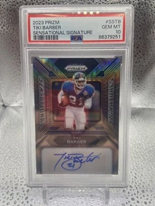 2023 Panini Prizm Tiki Barber Sensational Signatures /150 #SS-TB GEM MINT: 10 - Bild 1 von 2