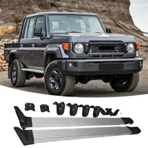 2 Stück Seitenschritte Trittbretter für Land Cruiser LC71 2007-2025 Nerf Bar - Picture 1 of 7