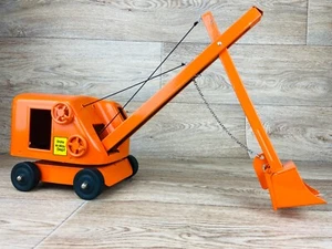 Vintage Nylint State Hi-Way Dept Pressed Steel Metal Steam Shovel Crane Truck - Picture 1 of 24