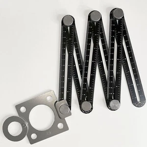Multiwinkel Messlineal Winkelmesser Angleizer Winkelschablone Schmiege Lehre - Bild 1 von 5