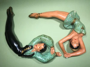 UNIVERSAL STATUARY CO. CHICAGO 1954 Dancers Wall Decor Spanish Ballet Chalkware - Picture 1 of 21