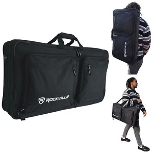 Rockville DC27 Padded DJ Bag Backpack Fits Akai Professional MPK249 - Picture 1 of 12