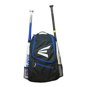 Easton Two Baseball Bat Backpack Sports Zipper Bag Pockets Hanging Hook EUC