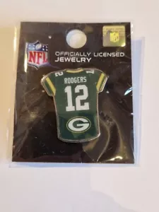 GREEN BAY PACKERS PIN NFL metal pin badge #12 AARON RODGERS SHIRT Jersey - Picture 1 of 1