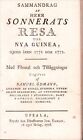 NEW GUINEA / Sammandrag af Herr Sonnerats Resa till Nya Guinea gjord åren 1771