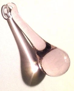 Raindrop Glass Crystals 50MM Pink - 1 PC - Picture 1 of 4