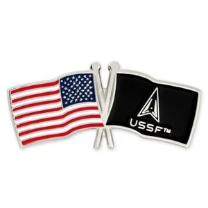 PinMart's Officially Licensed U.S. and U.S. Space Force Flag Pin  - Picture 1 of 3