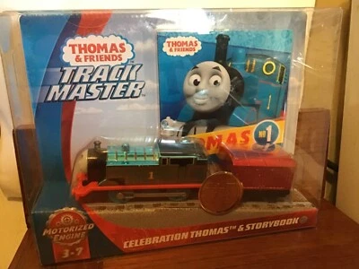 THOMAS AND FRIENDS 75 ANIVERSARIO CELEBRACIÓN THOMAS TRACKMASTER CON LIBRO DE CUENTOS Foto 1 de 3
