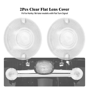 Clear Turn Signal Light Lens Cover For Harley Touring Road Electra Glide 86-2023 - Foto 1 di 14