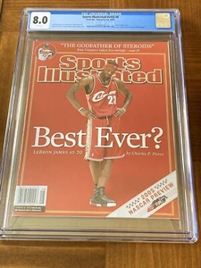 LeBron James Sports Illustrated CGC 8.0 White Pg Newsstand (Iconic “Best Ever?”) - Picture 1 of 3