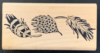 Sello Francisco Feather Trio sello de goma Foto 1 de 3