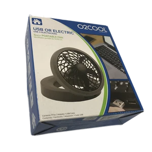 Portable Fan 5 Inch Electric or USB includes Adapter and USB Cable - NIB - Picture 1 of 6