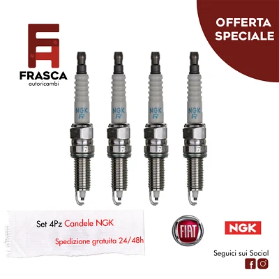 Candele 4 Pezzi NGK Fiat Qubo 1.4 Natural Power 78 CV 2009/2021 - Imagen 1 de 3