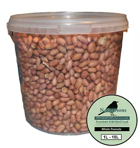 Whole Peanuts Premium Fresh Wild Bird Food Seed Nut Feed 1L 2.5L 5L 10L - Picture 1 of 8