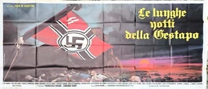 manifesto poste 6F LE LUNGHE NOTTI DELLA GESTAPO De Agostini gaipa SS NAZI U1 - Foto 1 di 1