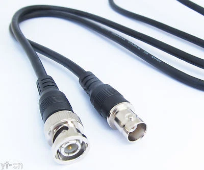 1pc 1M/3.3FT BNC Male to BNC Female Straight Crimp RG58 Coax Jumper Cable - Image 1 of 4