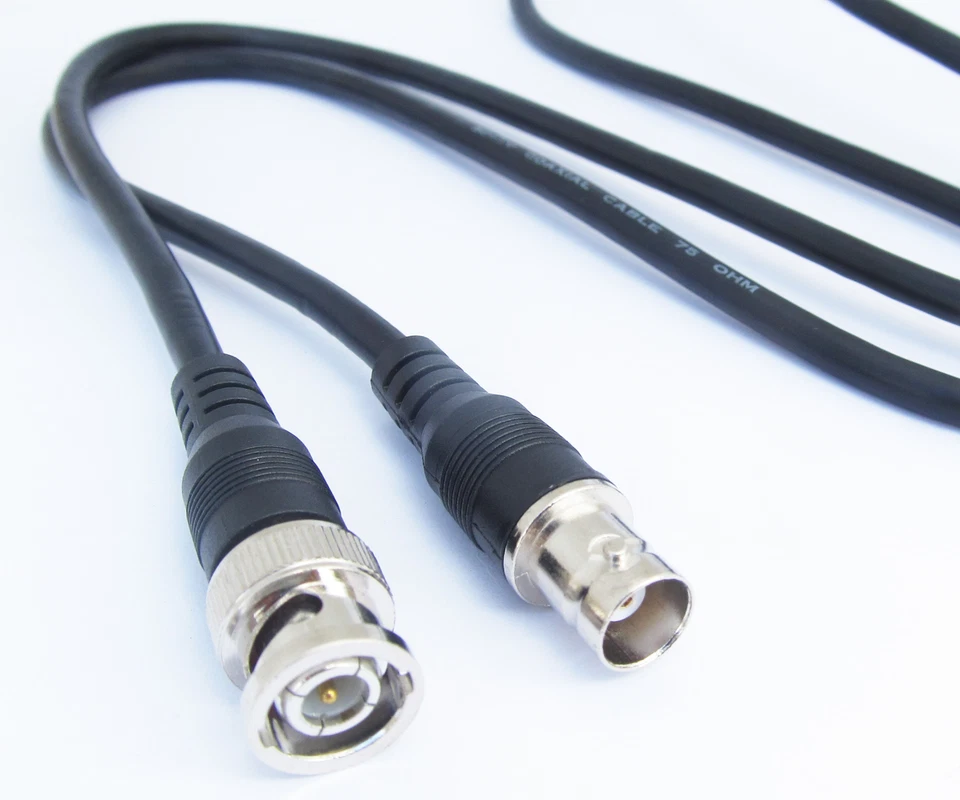 5pcs 1M/3.3FT BNC Male to BNC Female straight crimp RG58 Coax Jumper Test cable - Image 1 of 4