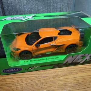 1/24 WELLY CHEVROLET CORVETTE Z06 2023 Orange - Picture 1 of 6