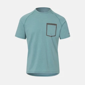 Camiseta Jersey GIRO Para Hombre Mezcla Merino Venture MEDIANA Pecho y Cremallera Bolsillo Azul - Imagen 1 de 17