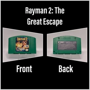 Rayman 2 The Great Escape N64 (Nintendo 64 1999) Cleaned, Tested & Working! - Picture 1 of 3